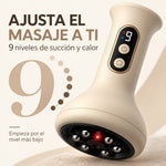 Masajeador Corporal Inalámbrico con Succión y Calor