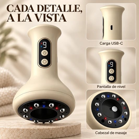 Masajeador Corporal Inalámbrico con Succión y Calor