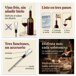 Varilla Enfriadora De Vino De Acero Inoxidable Con Aireador