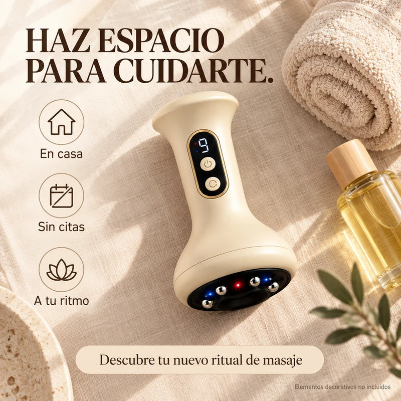 Masajeador Corporal Inalámbrico con Succión y Calor
