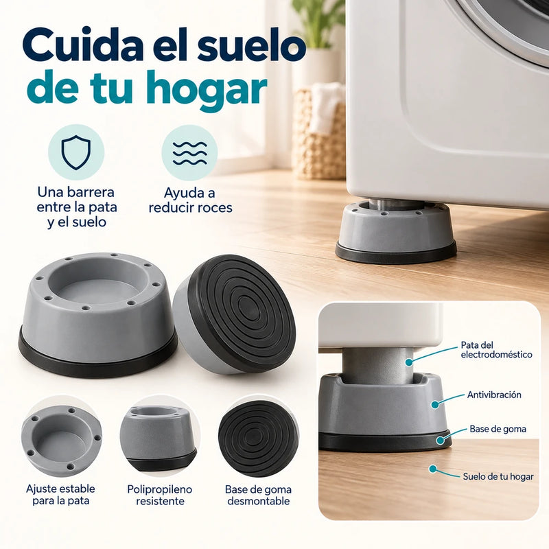 Soportes Antivibración de Goma para Lavadora