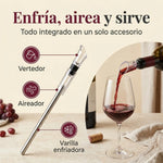 Varilla Enfriadora De Vino De Acero Inoxidable Con Aireador