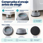 Soportes Antivibración de Goma para Lavadora